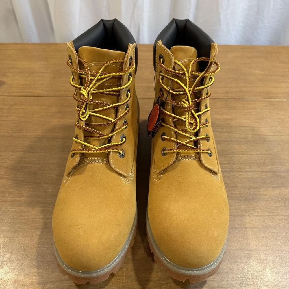 Lugz Boots Mens Size 12 Beige Wheat Combat Ankle Lace Up Work Casual MCNWK-7470